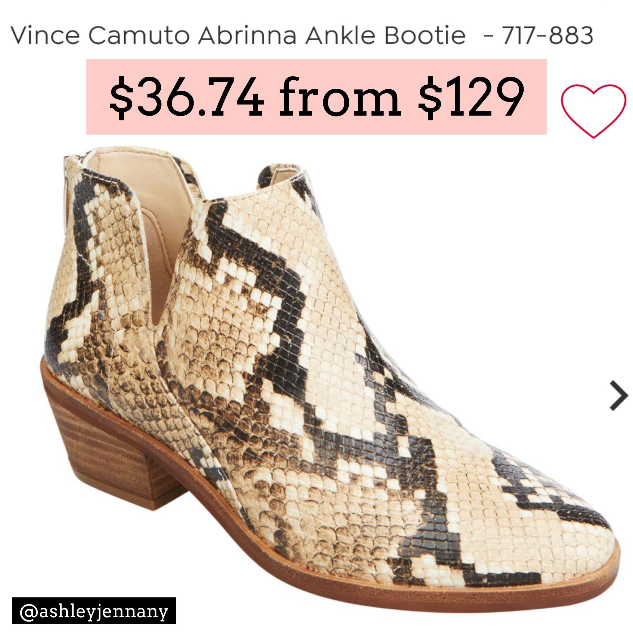 Ankle bootie 

#LTKsalealert #LTKunder50 #LTKshoecrush