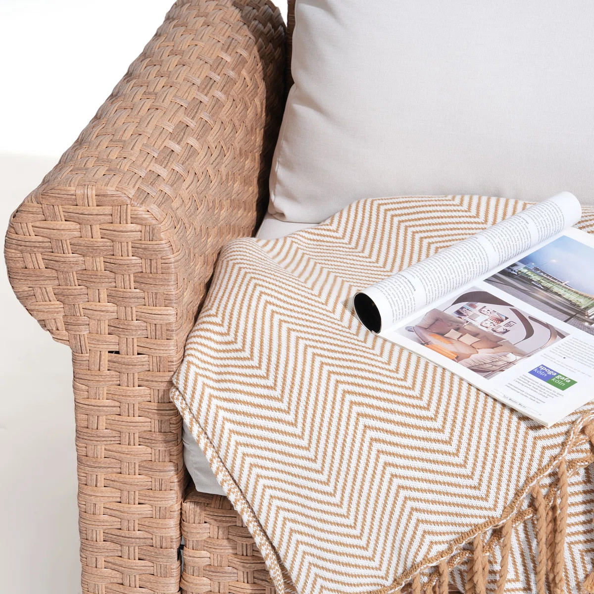 5 - Person Outdoor Seating Group With Cushions | Wayfair North America