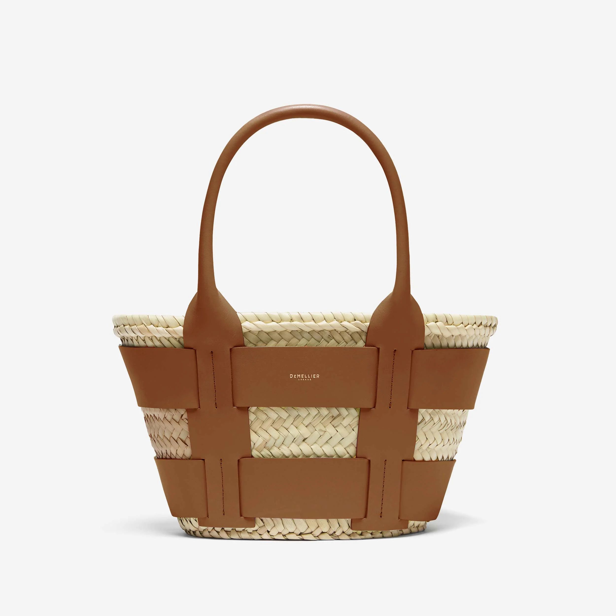 The Mini Santorini | Natural Basket Tan Smooth | DeMellier | DeMellier