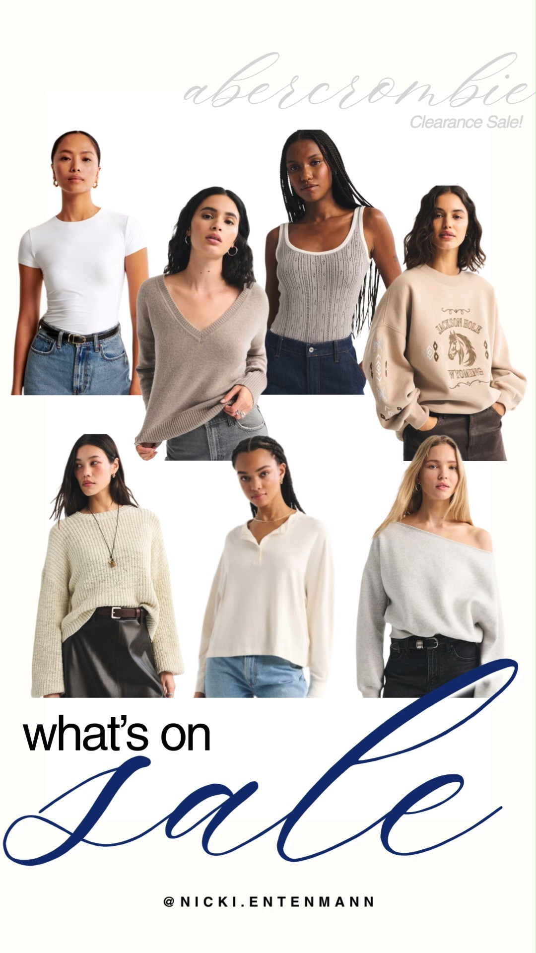 Score incredible deals on closet staples during the Abercrombie Clearance Sale. This lineup includes versatile tops like classic fitted tees, textured tank tops, and lightweight v-neck sweaters in beautiful neutral tones. Refresh your casual look with cozy oversized graphic sweatshirts and chic off-the-shoulder pullovers that pair perfectly with your favorite denim.

#abercrombie #abercrombiestyle #salealert #abercrombiehaul #casualchic #everydayoutfit #neutralstyle #fallfashion #springstyle #shoppinghaul 

 #LTKootd #LTKmomlife #LTKSaleAlert