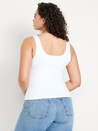 Double-Layer Scoop-Neck Tank Top | Old Navy (US)