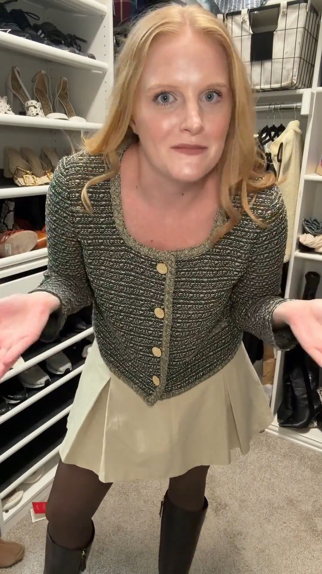 I love styling my more classic pieces with a fun bottom. It doesn’t have to be so serious 

#LTKMidsize #LTKgrwm #LTKootd