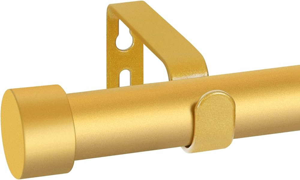 Rustic Curtain Rod,1 Inch Curtain Rods for Windows 72 to 144 Inches, Blackout Wrap Around Curtain... | Amazon (US)