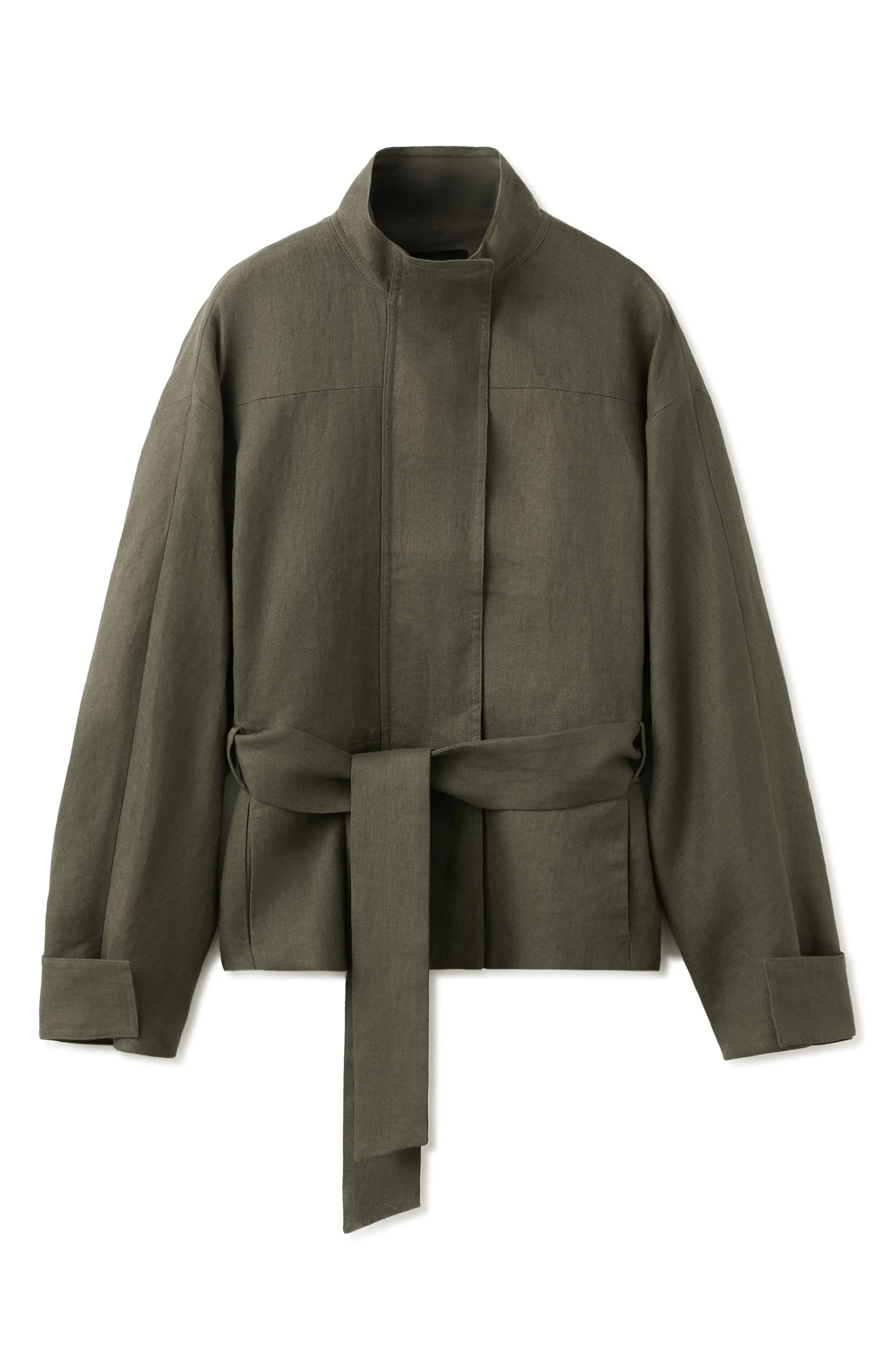 Belted Linen Jacket (Women) | Nordstrom | Nordstrom