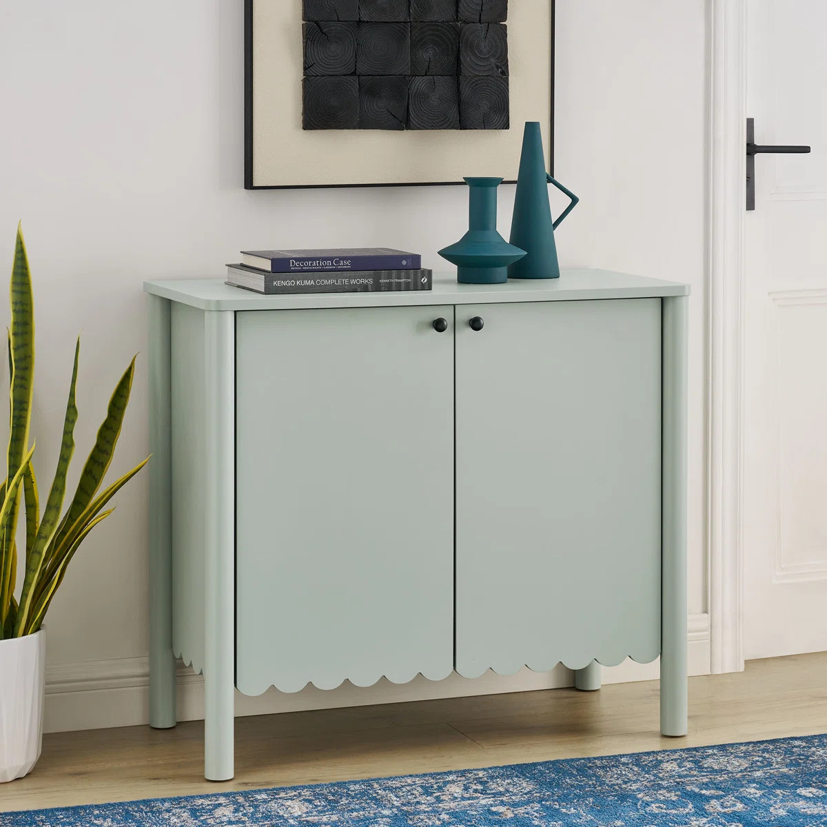 Emmeline 35" 2-Door Scalloped Sideboard Cabinet | Wayfair North America