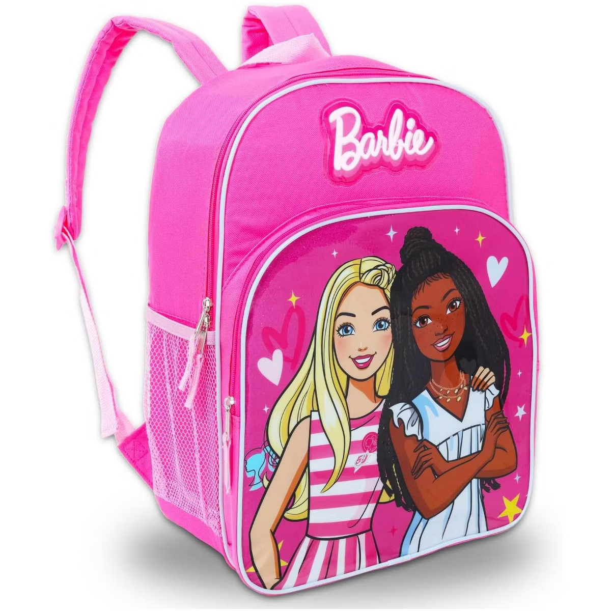 Barbie & Friend 16" Pink Girls Backpack with Front Pocket and side mesh Pockets | Target