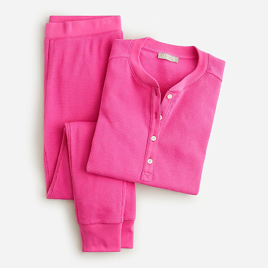 Waffle henley pajama set | J. Crew US