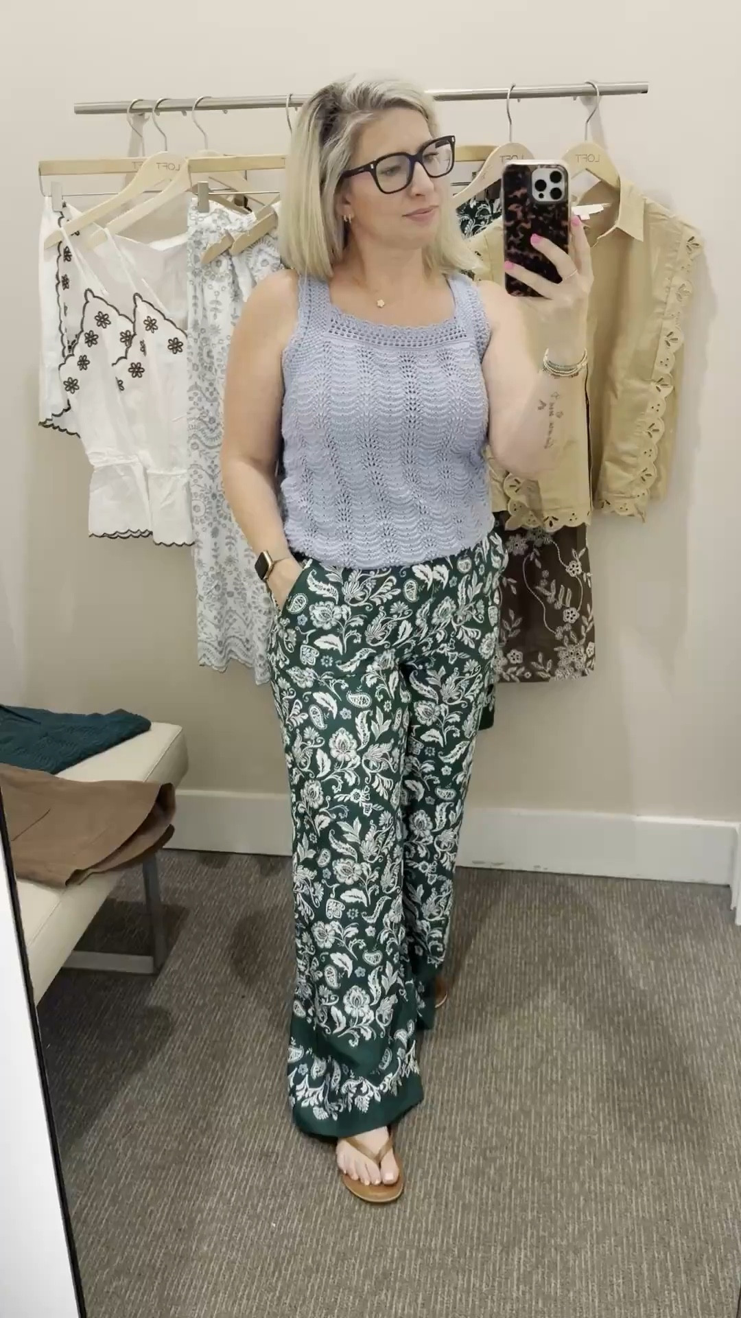 The pop of blue with these pants is perfect. 

Wearing a medium in both. 

#LTKOver40 #LTKdayinmylife #LTKootd