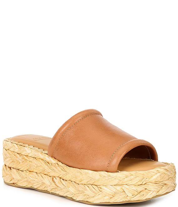 Dolce Vita Chavi Leather Platform Espadrille Wedge Sandals | Dillard's | Dillard's