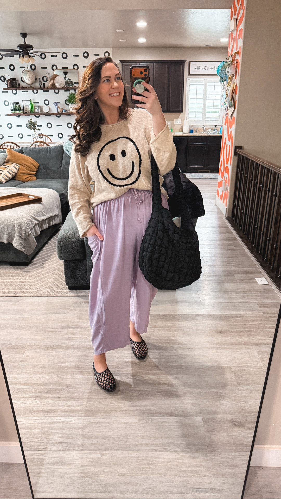 Use ‘KAYLEEWEARSTHAT20’ for 20% off your order when checking out at Three Bird Nest! 🥰🫶🏻

Anyway… this is one of those outfits that makes it look like I tried… but really I just refuse to be uncomfortable 😂 sorry not sorry! 

no thinking required ✔️
still leaving the house looking like a functioning human ✔️
Work approved ✔️

😁the smiley sweater!! Are you kidding me?! So happy!!!! 🙌🏼

Bra 38DD
Undies XXL: @lanebryant  
Pants XL
Sweater L: @threebirdnest 
Bag: @Target 

size 14 | L/XL | 5’9

#midsizestyle #momstyle #comfyoutfits #casualworkwear #everydayoutfits



#LTKMidsize #LTKWorkwear #LTKTall