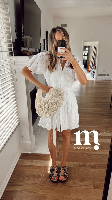 Loving this white dress for spring🤍shop more outfit finds below! 

#LTKstyletip #LTKSeasonal #LTKfindsunder100