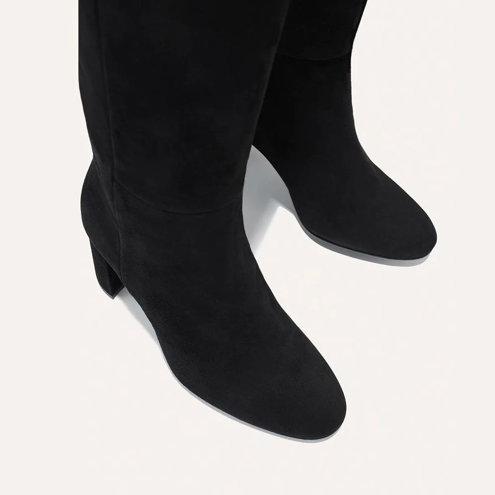 The Bleecker Boot - Black Suede | Margaux