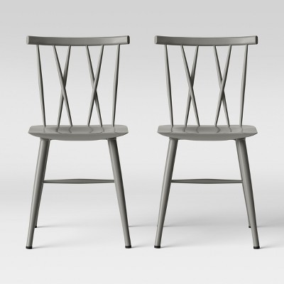 Set of 2 Becket Metal X Back Dining Chair - Project 62™ | Target