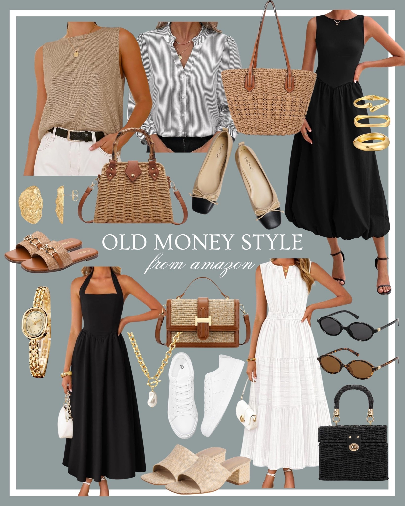 Old money style from Amazon 🖤 Amazon style, Amazon fashion, old money inspo, black and white style