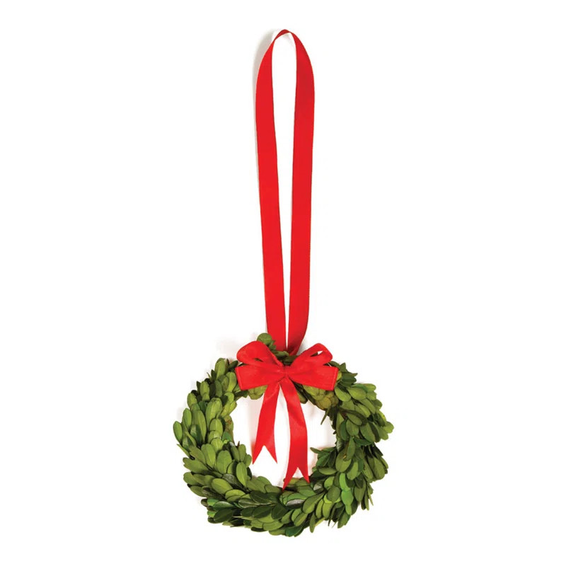 Javin Handcrafted Preserved Boxwood Greenery 6.5'' Wreath | Wayfair North America