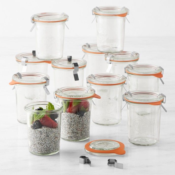 Weck Mini Mold Jars, 5.4 oz, Set of 12 | Williams-Sonoma