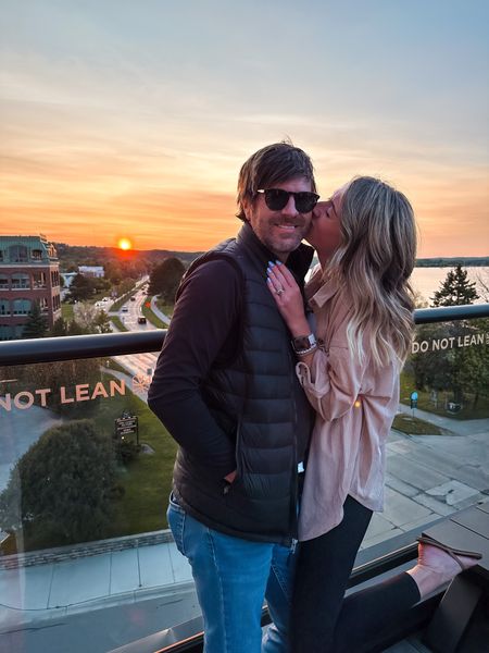 Sunset rooftop date night outfit ideas
Casual style
Oversized button down shirt 
Amazon style 