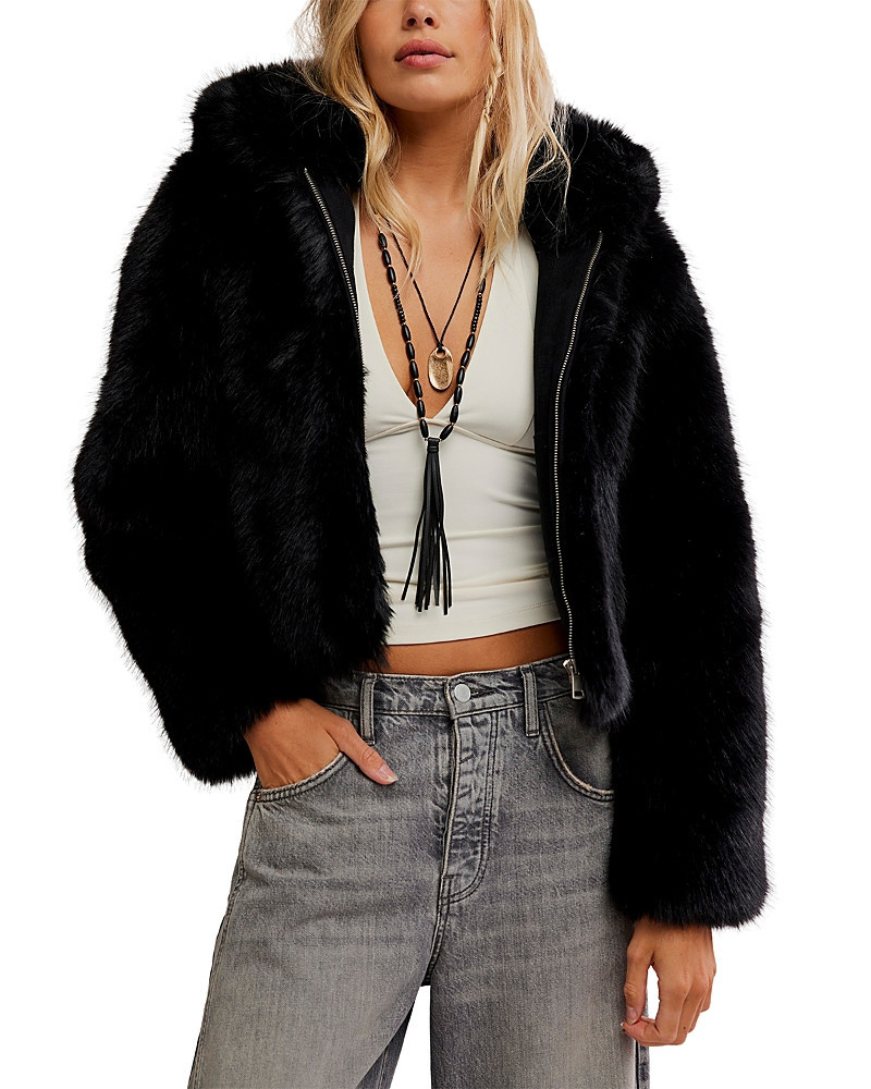 Free People Louder Please Faux Fur Coat | Bloomingdale's (US)