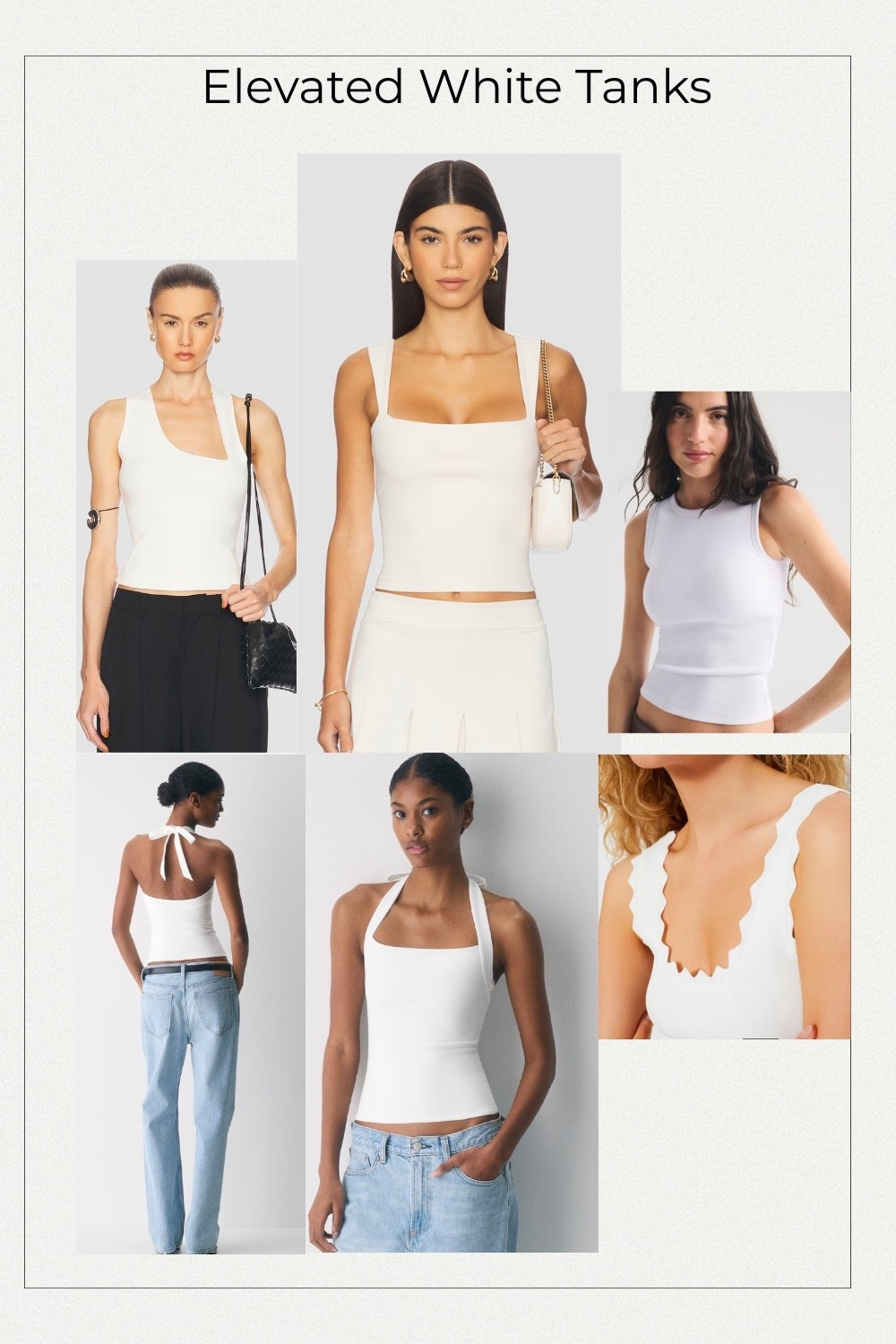 Elevated white tanks that instantly refine your wardrobe. Clean silhouettes, flattering necklines, and timeless cuts that layer beautifully year-round.
Tap to shop my curated picks.

#LTKWorkwear #LTKootd