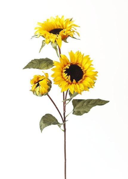 Yellow Fake Sunflower Fall Flowers - 32" | Afloral (US)