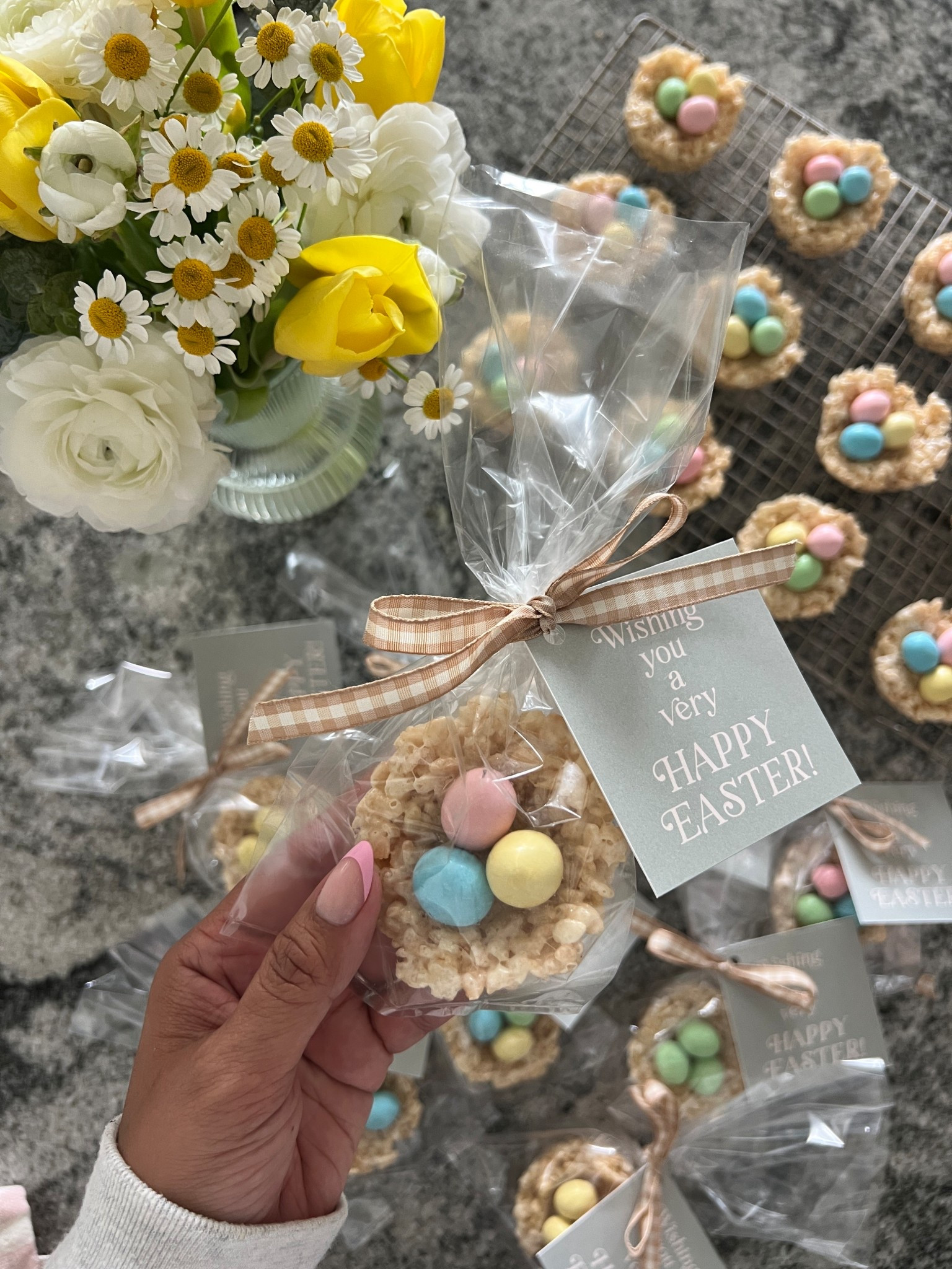 Rice Krispies nests with milk chocolate eggs 🪺 Cutest Easter treat! 🌸🌼🌷🌿 tag is from Thread Mama Story.

#LTKSeasonal