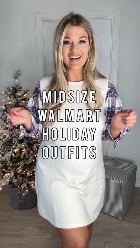 Affordable Midsize Holiday Outfits from Walmart - all size XL but in the last two I would do a Large :) @walmartfashion #walmartpartner #walmartfashion 

#LTKHoliday #LTKcurves #LTKSeasonal