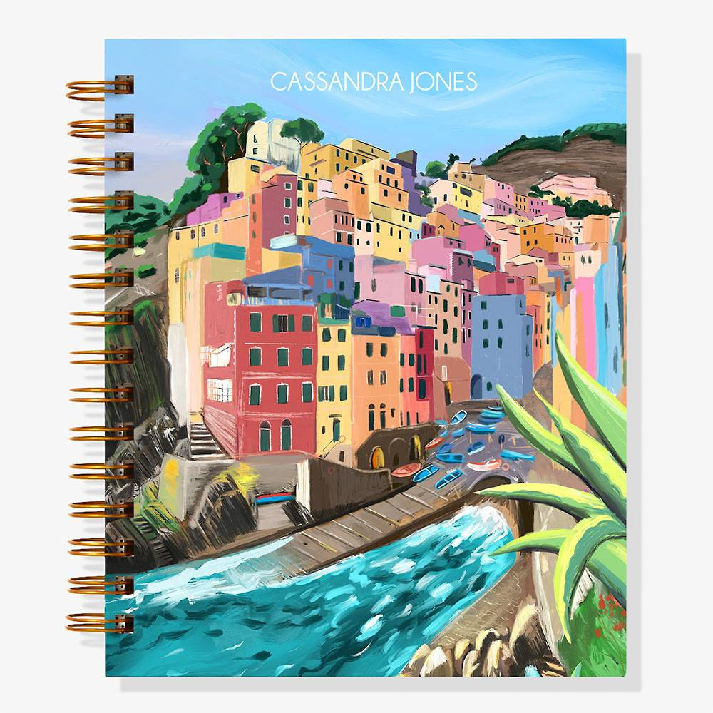 12-Month Italy Coast Custom Planner | Paper Source | Paper Source