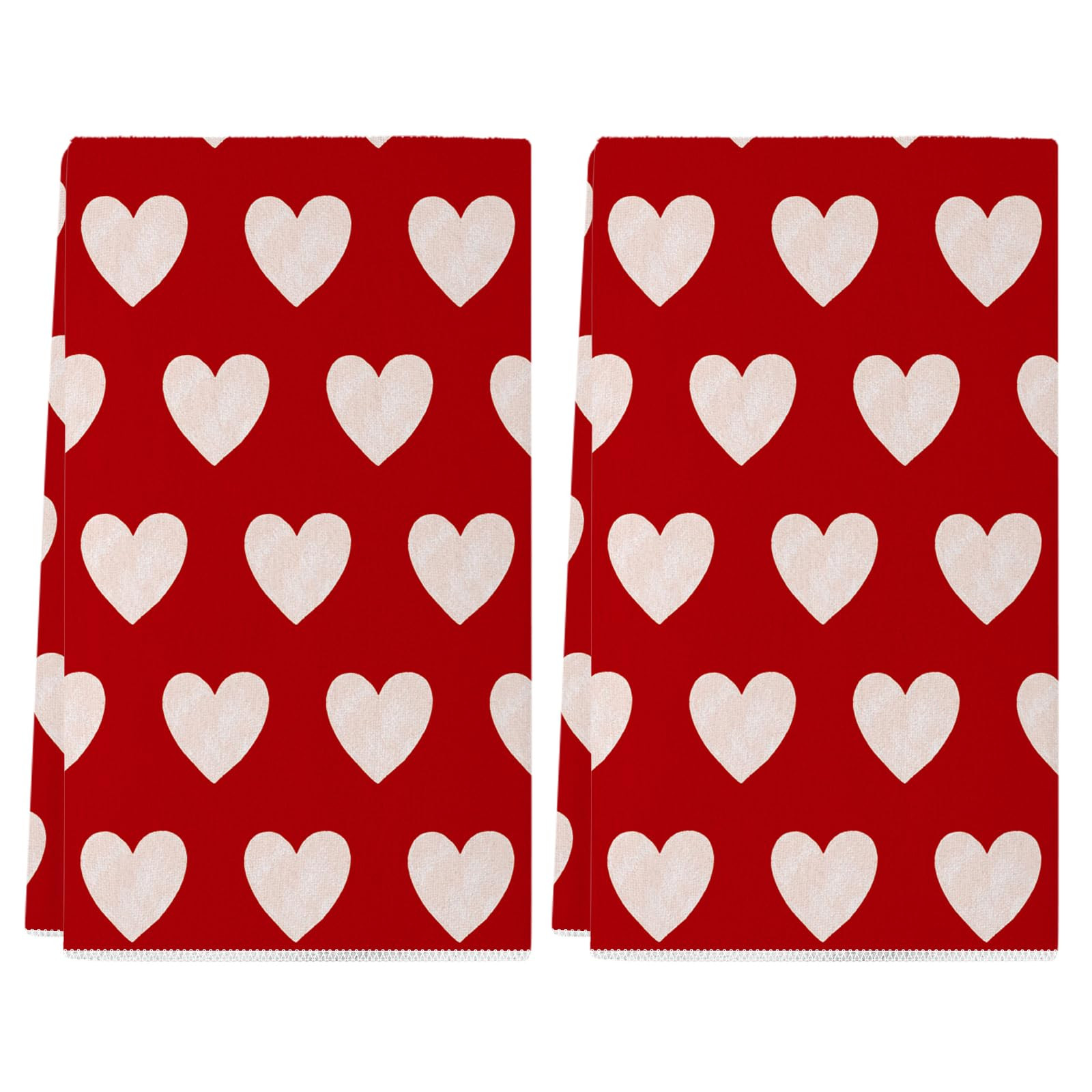 Siilues Valentines Day Kitchen Towels Set of 2, 18x26 Inch Valentines Day Dish Towels Sweet Heart... | Amazon (US)
