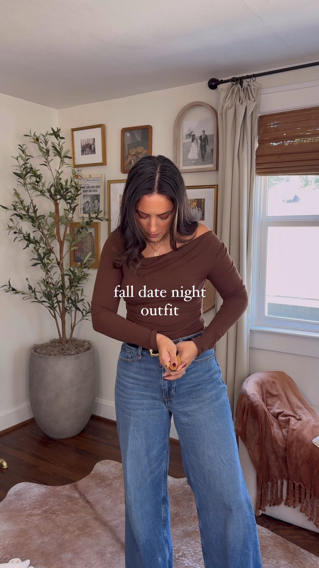 Fall date night outfit idea!

Top- small
Jeans- 27 short
Shoes- 7.5
Lip color: wicked cherry

#LTKStyleTip #LTKSeasonal #LTKVideo