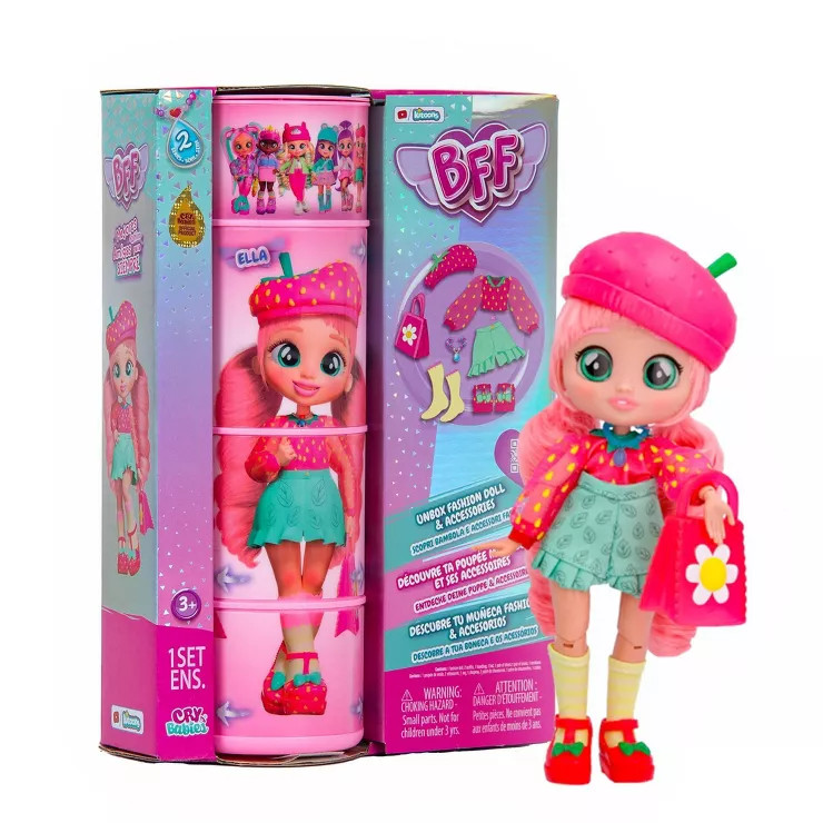 Cry Babies BFF Ella Fashion Doll with 8+ Surprises | Target