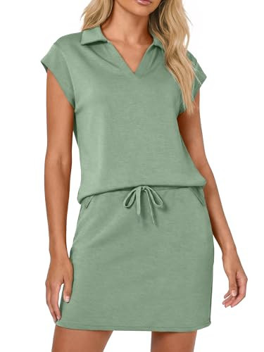 Casly Lamiit Two Piece Skirt Sets for Women Tennis Athletic Skorts Sports V Neck Sweatshirts Travel Outfits Spring Lounge Tracksuit Pea Green S | Amazon (US)
