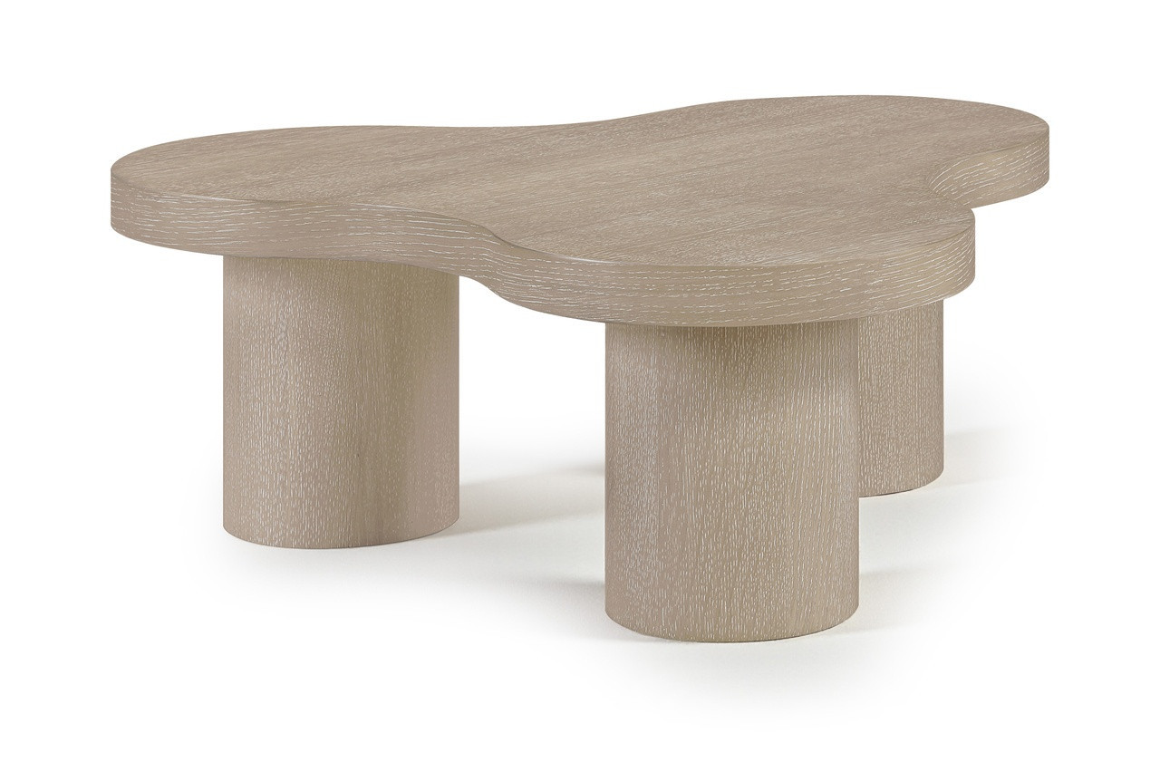 Cove Oak Veneer and Solid Wood Coffee Table In Natural | 1stopbedrooms