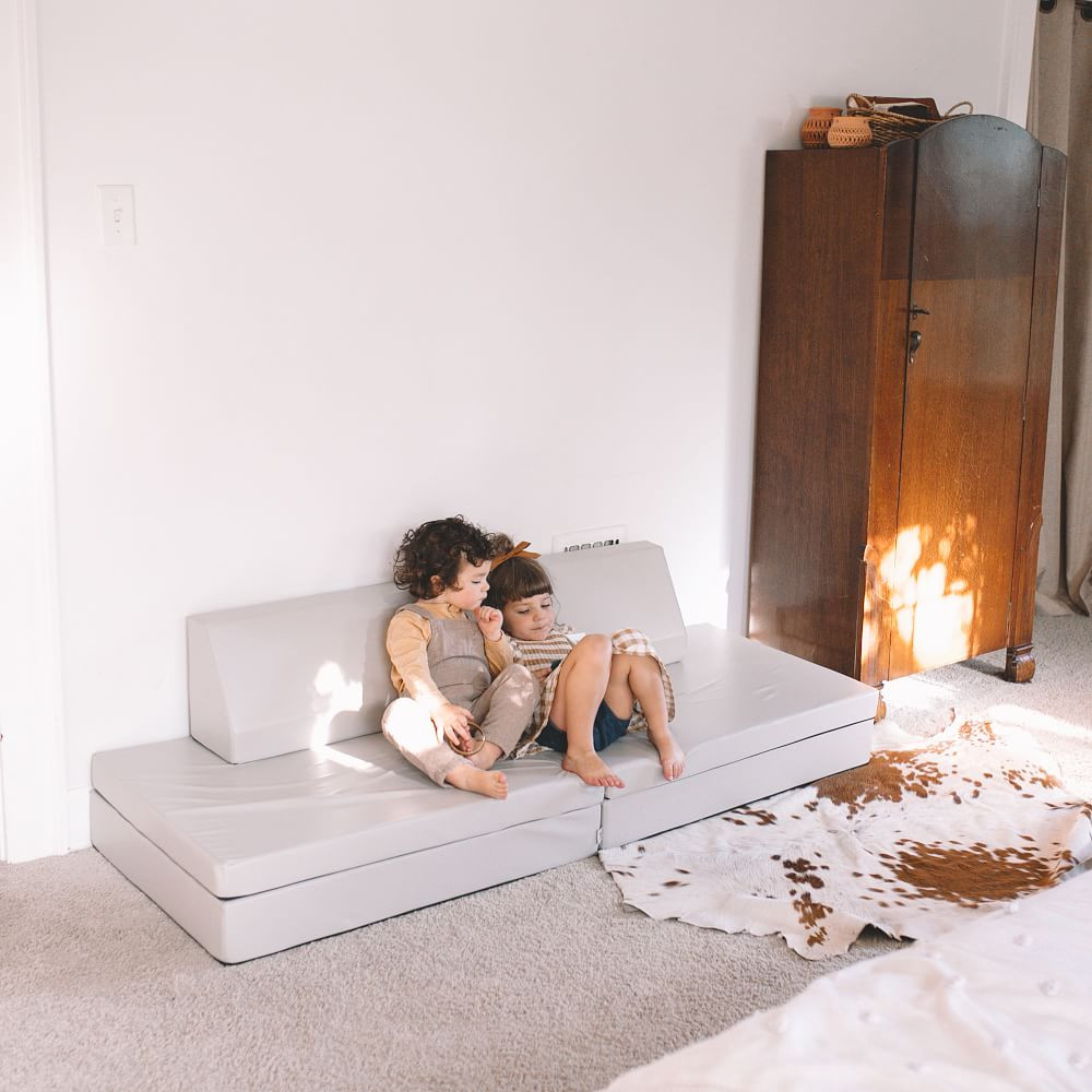 Foamnasium Blocksy Kids Couch, Mint, WE Kids | West Elm (US)