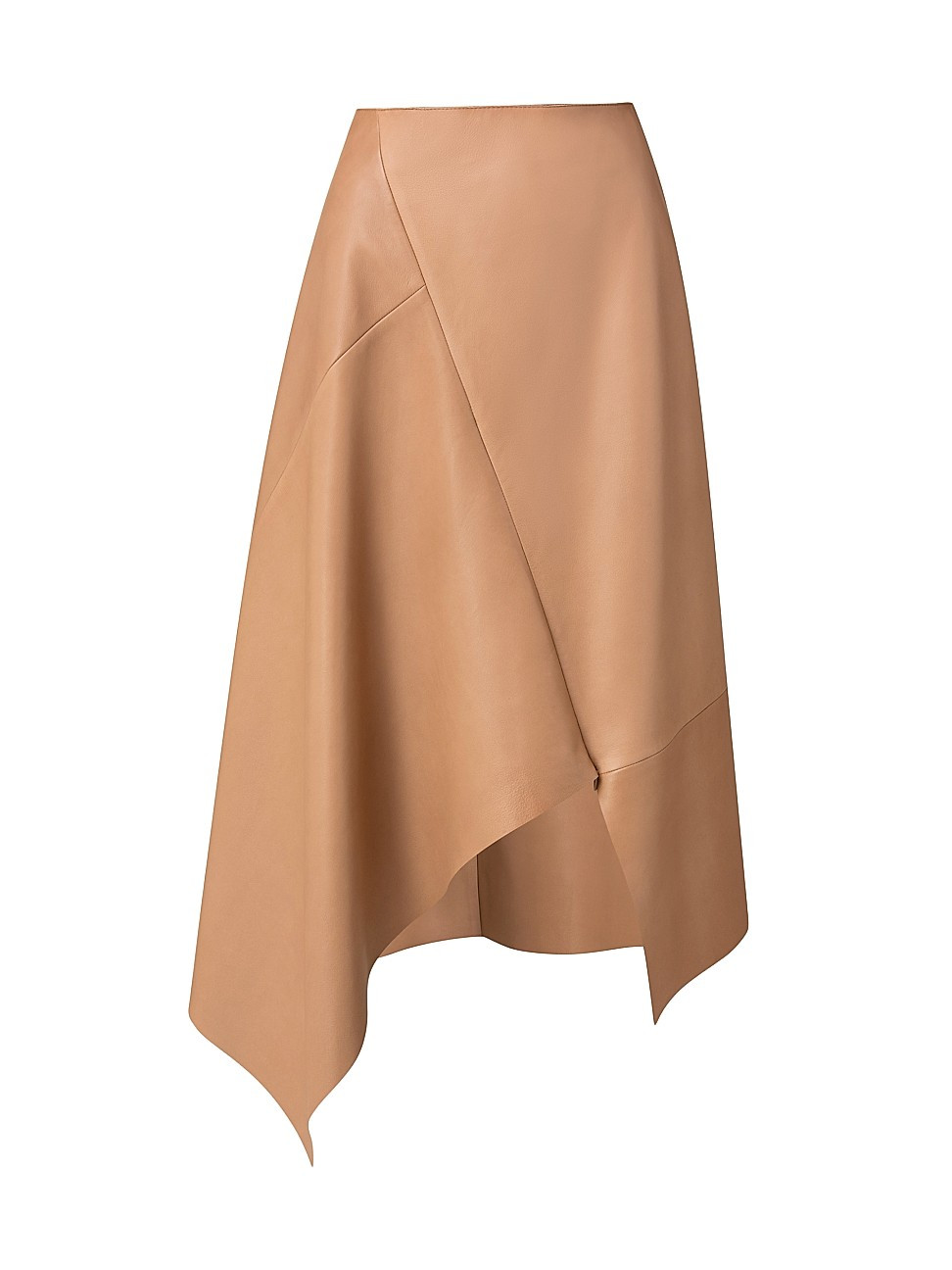 Leather Asymmetric Midi-Skirt | Saks Fifth Avenue