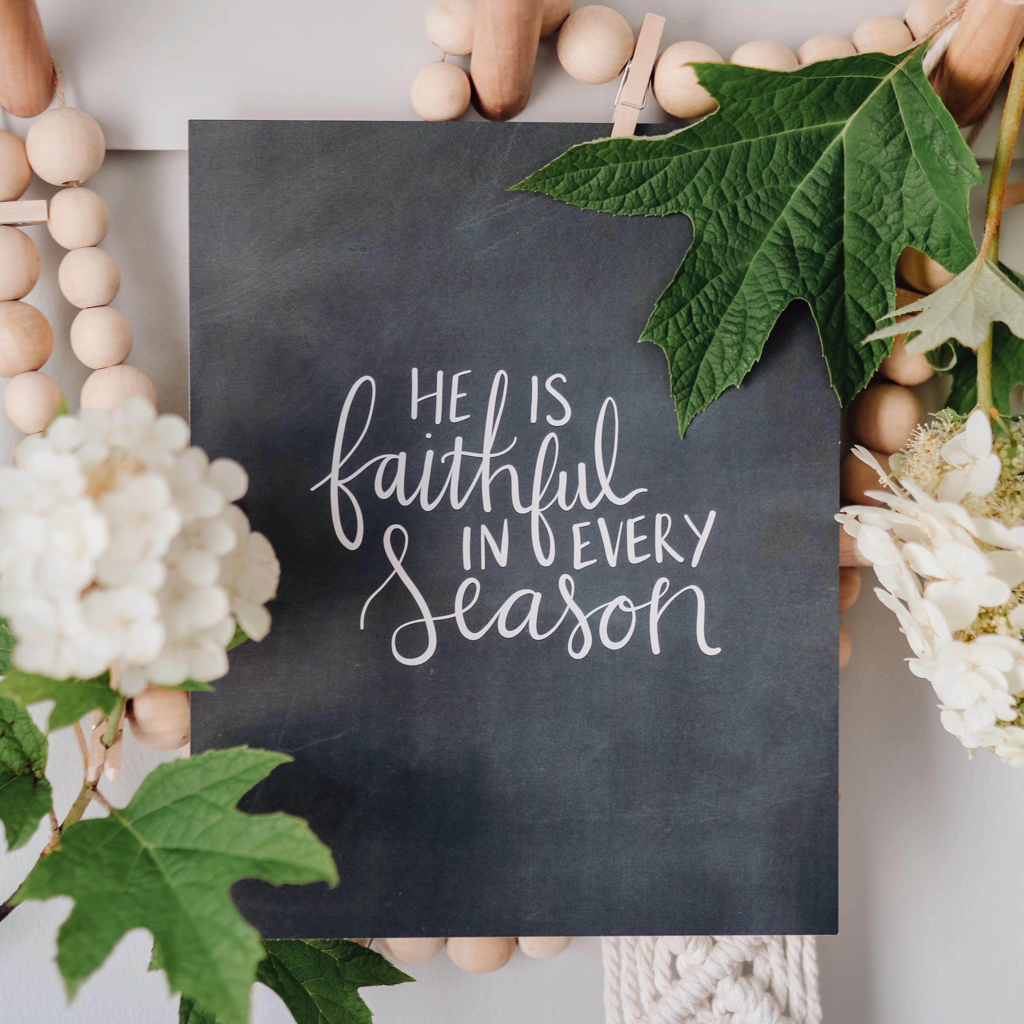He Is Faithful in Every Season Print | The Daily Grace Co.