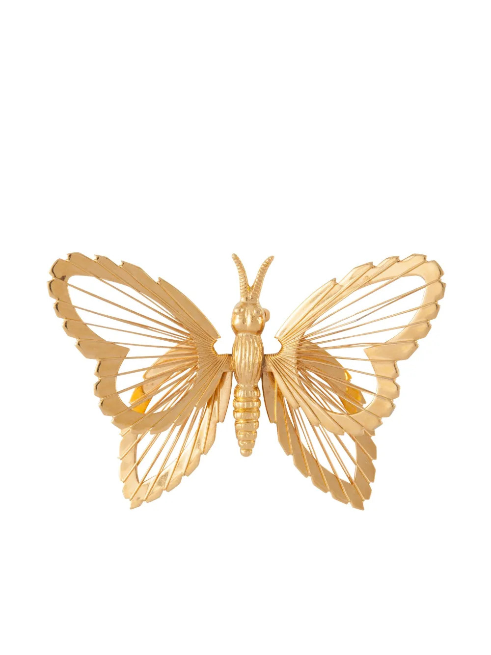 Susan Caplan Vintage 1970s pre-owned Monet butterfly brooch - Gold | Farfetch Global