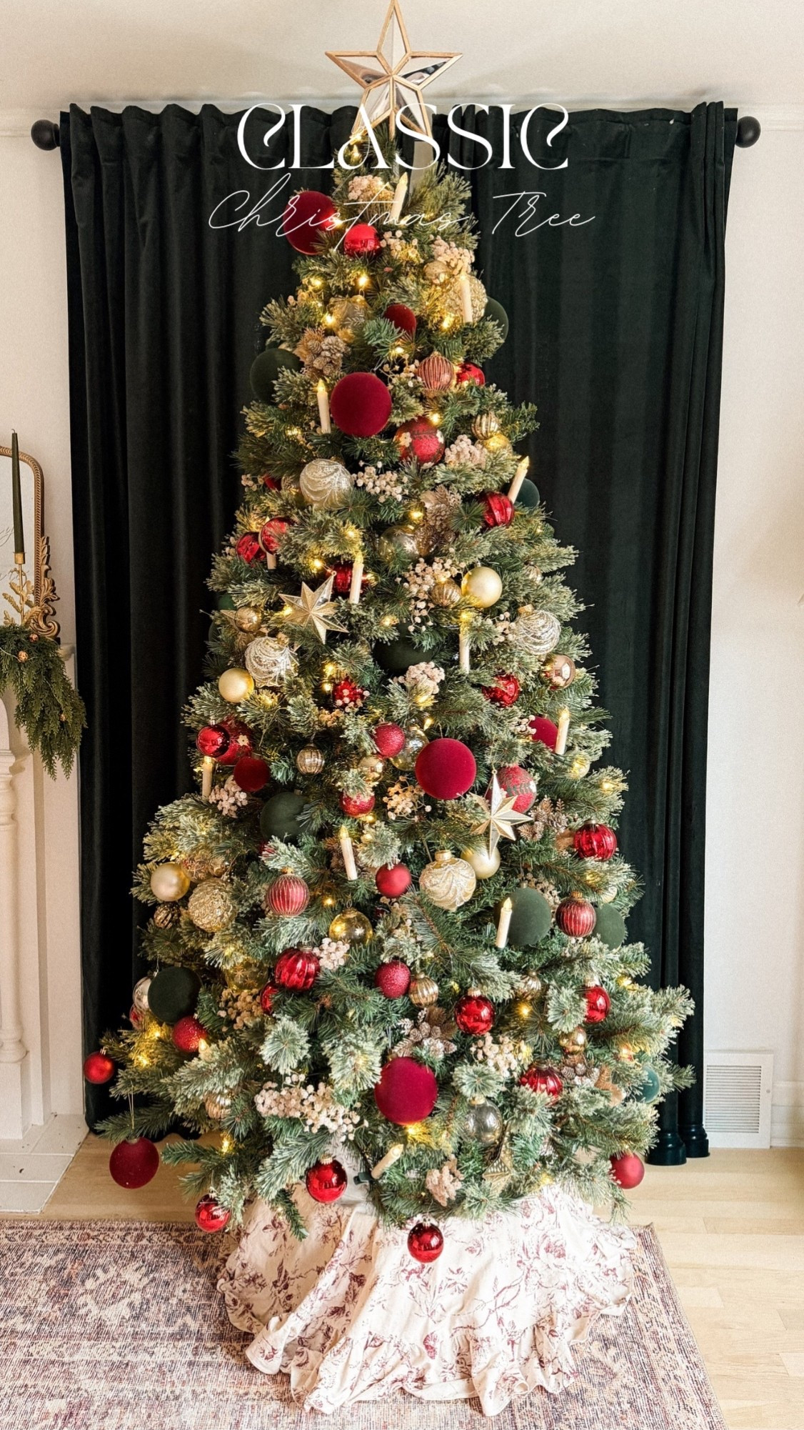 Classic Christmas vibes on my living room tree this year!! 

#LTKSeasonal #LTKHoliday #LTKHome