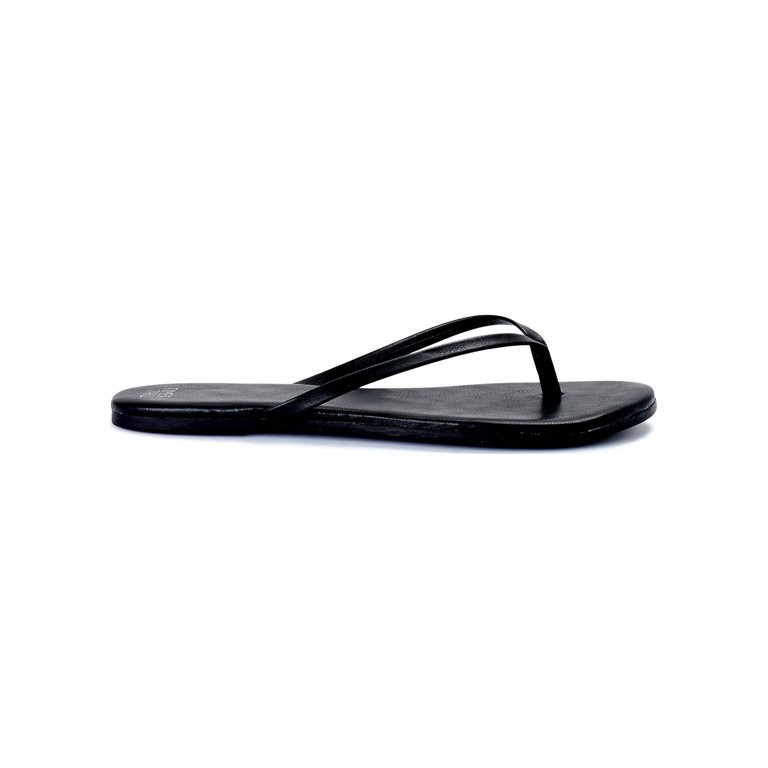 Time and Tru Women's Barely There Thong Sandals, Wide Width Available | Walmart (US)