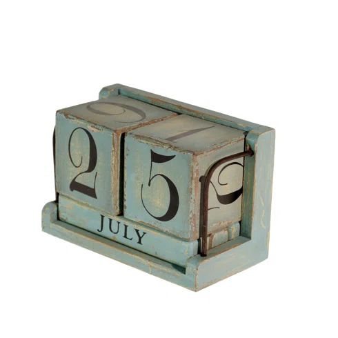 Decorative Wood Perpetual Calendar | Wayfair North America