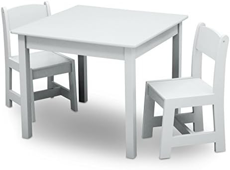 Delta Children MySize Kids Wood Table and Chair Set (2 Chairs Included) - Ideal for Arts & Crafts... | Amazon (US)