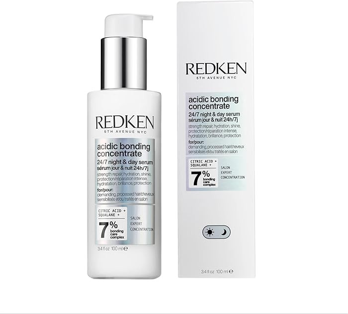 Redken Acidic Bonding Concentrate 24/7 Night & Day Serum For Damaged Hair - Nourishes & Restores,... | Amazon (US)