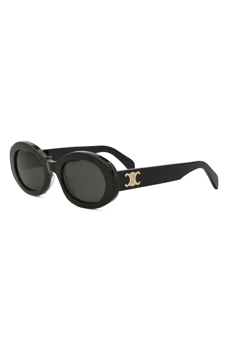 CELINE Triomphe 52mm Oval Sunglasses | Nordstrom | Nordstrom