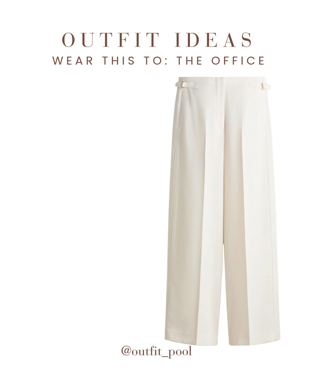 White trousers = the ultimate workwear hero ✨ Styled these white trousers with 5 different tops to create chic, office-ready outfits that feel fresh, polished, and perfect for spring and summer ☀️ One pair of trousers, endless outfit possibilities — proof that a few versatile pieces can create a whole week's worth of looks 💫 To shop these outfits, check the LTK shop link in bio or join my broadcast channel 🛍️💌 Link: Link: Link: Link: Link: (White Trousers, White Pants Outfit, Wide Leg White Trousers, Tailored White Trousers, White Trousers Outfit, Chic Summer Outfit, Business Casual Style, White Trousers for Work, Neutral Outfit Ideas, Minimalist Fashion, Smart Casual Outfit, White Pants Styling, Effortless Style, Everyday Outfit Inspiration, Classic White Pants, Chic Neutral Fashion, Parisian Inspired Outfit, Workwear Outfit Ideas) 

 #LTKgrwm #LTKootd #LTKWorkwear
