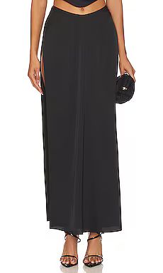 Lovers and Friends x Rachel Amlie Maxi Skirt in Black from Revolve.com | Revolve Clothing (Global)