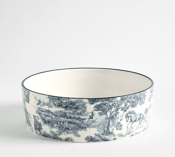 Brandon Maxwell Groveland Toile Pet Bowl | Pottery Barn (US)