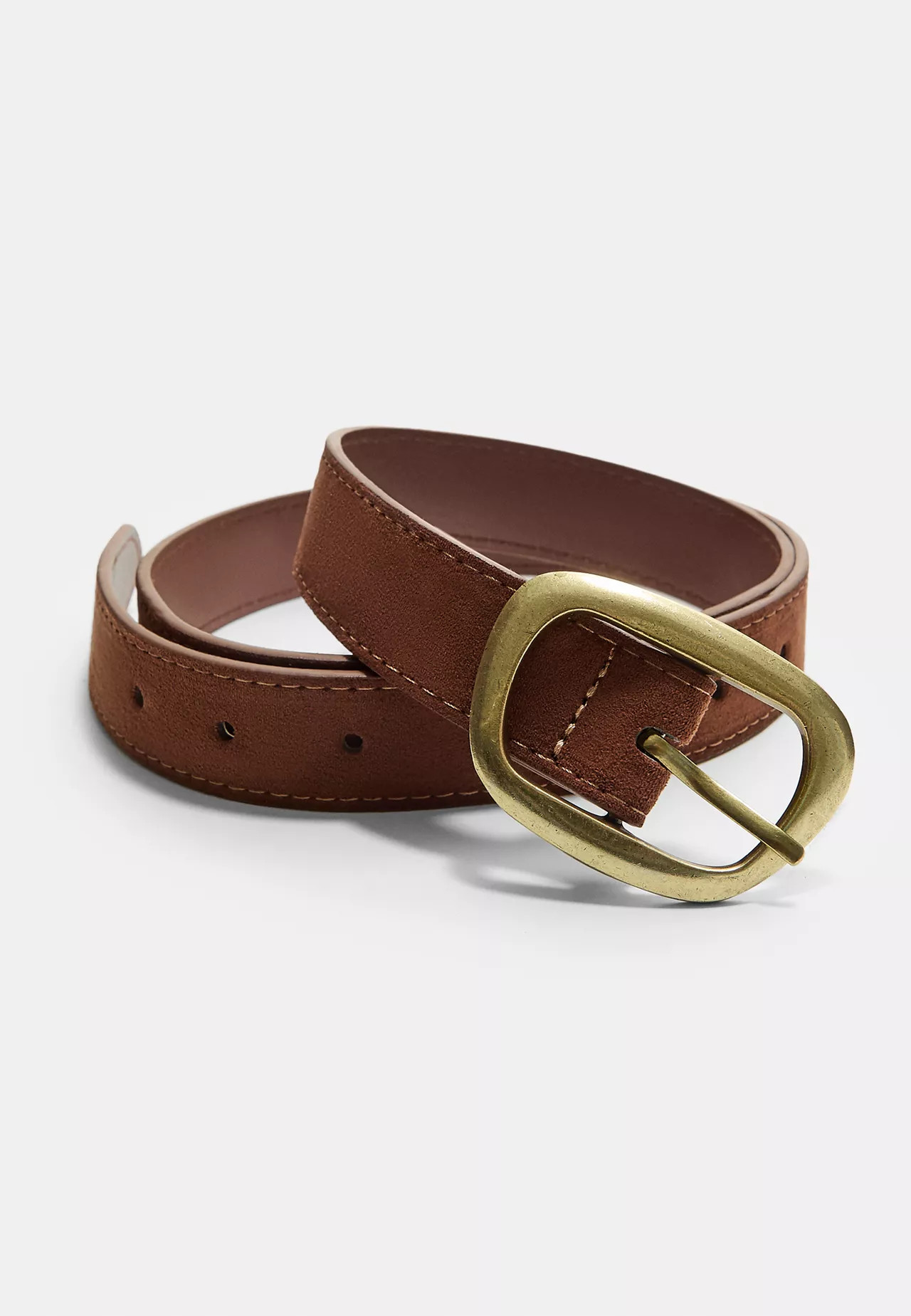 Topstitched belt with asymmetric buckle | Stradivarius (UK)