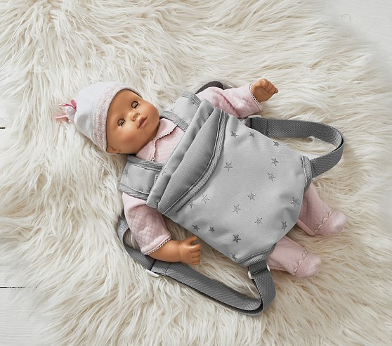 Götz Baby Doll Leila Gray Star Carrier Bundle Set | Pottery Barn Kids