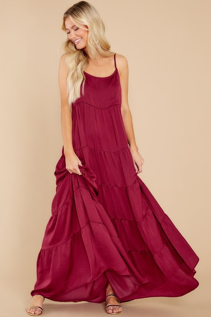 Keep Love Alive Burgundy Maxi Dress | Red Dress 