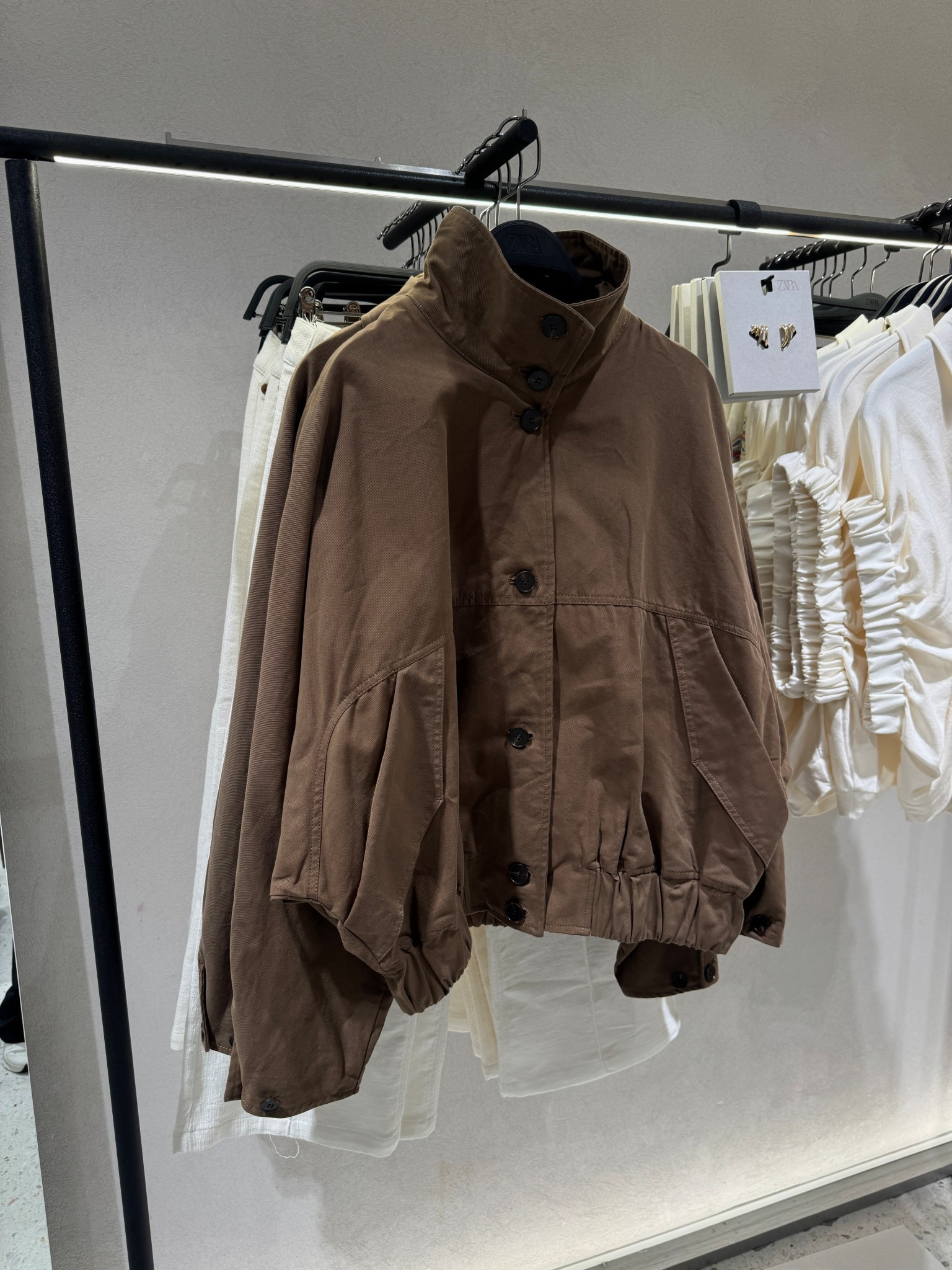 Loved this jacket!!! 🤎 I got a size S x

Funnel neck jacket, spring jacket, brown jacket, bomber jacket, Zara jacket, Zara new in

#LTKstyletip #LTKspring #LTKuk