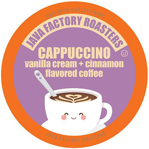 Two Rivers Coffee Java Factory Cappuccino Flavored Coffee K-Cups 40-Count | HSN